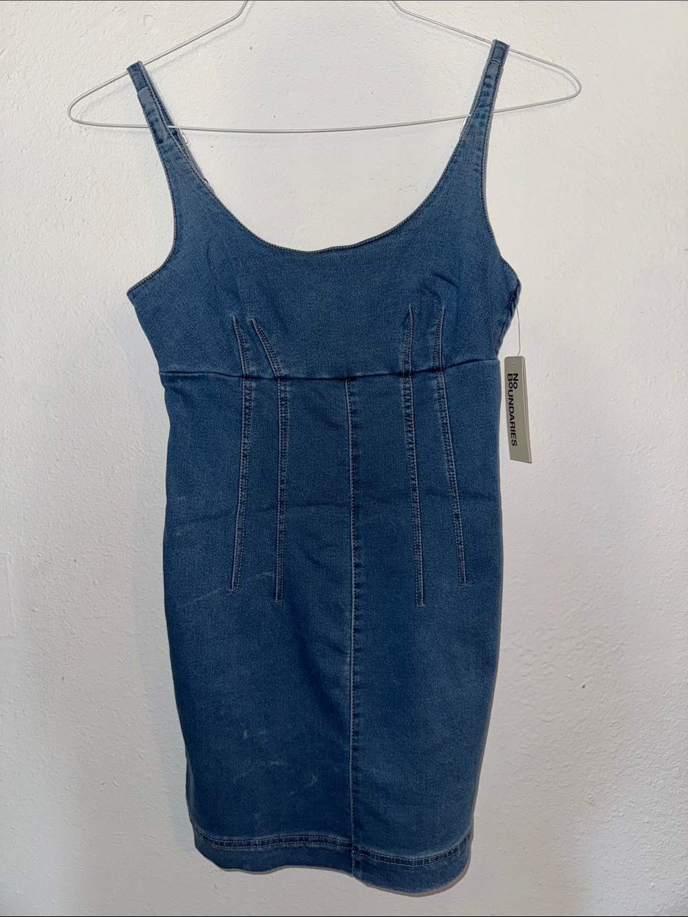 No Boundaries Blue Denim Tank Dress